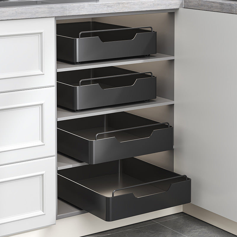 No-Drill Pull-Out Kitchen Storage Shelf | Korevani Kitchen